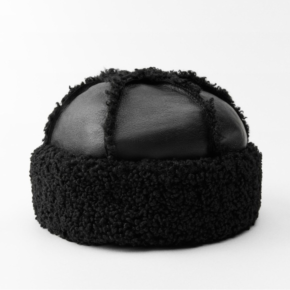 DOUBLE-FACED FLEECE LINED HAT - Picture 3 of 6